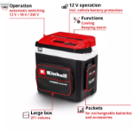 Picture of Einhell TE-COL 18/27 Li-Solo PXC 18V/220V/12V 26L Cooler/Heater Box Bare Unit 2048420 + Free Battery & Charger (Annual Summer Sale Special Offer Price)
