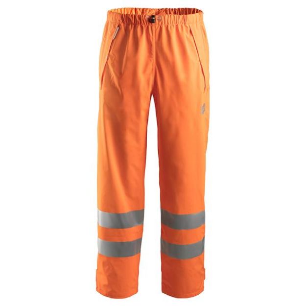 Picture of SNICKERS 8243 HI VIS PU RAIN TROUSERS    