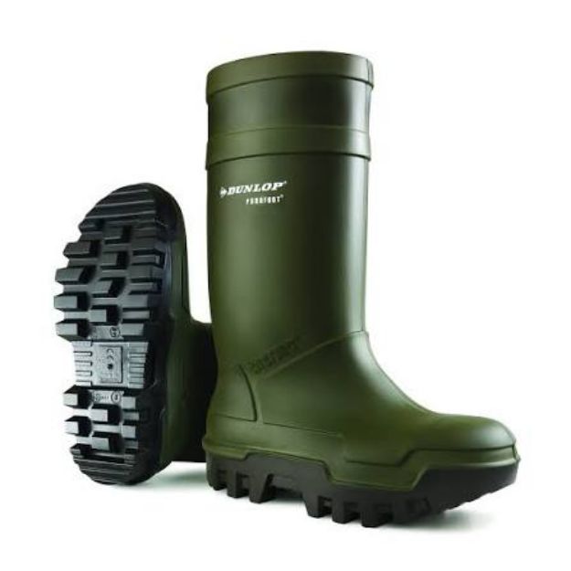 Picture of PAIR DUNLOP PUROFORT THERMO+ STEEL TOE SAFETY WELLINGTONS C662 