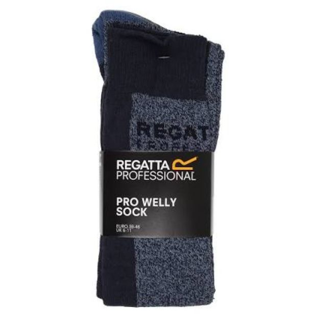 Picture of Regatta TRP138 Pro 2 Pack Wellington(welly) Socks