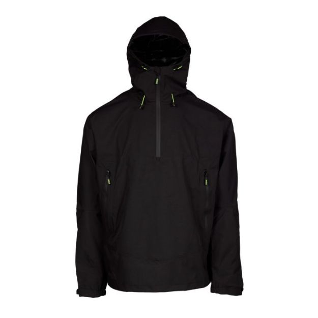 Picture of APACHE( BLACK) WHITE ROCK 1/4 ZIP WATERPROOF JACKET
