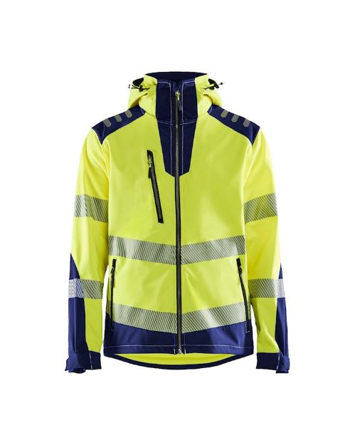 Picture of BLAKLADER 4491 HI VIS SOFTSHELL JACKET