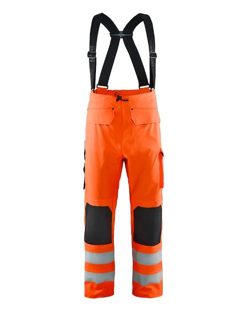 Picture of BLAKLADER 1306 HI-VIS ORANGE RAIN TROUSERS LEVEL 3 EN343 CLASS 3 EN ISO 20471