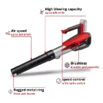 Picture of Einhell GP-LB 18/200 Li E-Solo 3433555 18V Li-Ion Power X-Change Brushless Cordless Leaf Blower - Bare