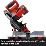 Picture of Einhell TE-SM 36/10 L Li-Solo PXC 36V 254mm Sliding Mitre Saw 13.8kg Bare Unit