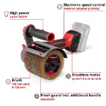 Picture of Einhell TP-BR 18/32 LI BL-Solo PXC 18V 4" 100mm Professional Drum Sander 900-3200rpm 2.3kg Bare Unit
