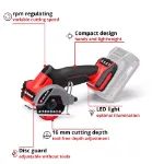 Picture of Einhell TP-CO 18/76-C Li BL 76mm Cut Off Grinder 20000rpm 0.74Kg Bare Unit 