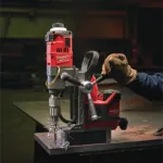 Picture of Milwaukee M18FMDP-502C M18 Brushless 38mm Magnetic Drill With Permanant Magnet 400-690rpm 13kg C/W 2 x 5.0Ah Li-ion Batteries & Charger In Box