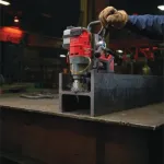 Picture of Milwaukee M18FMDP-502C M18 Brushless 38mm Magnetic Drill With Permanant Magnet 400-690rpm 13kg C/W 2 x 5.0Ah Li-ion Batteries & Charger In Box