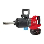 Picture of Milwaukee M18 ONEFHIWF1D-121C M18 1" D-Handle Impact Wrench With Friction Ring and Extended Anvil 2576Nm Max Bolt M42 12.7kg C/W 1 x 12.0Ah Forge Li-ion Battery & Charger In Box