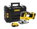 Picture of Dewalt DCS334P2 18V XR Brushless Jigsaw 485w 0-3200spm Cutting Capacity Wood 135mm Steel 10mm C/W 2 x 5.0Ah Li-ion Batteries & Charger In Box