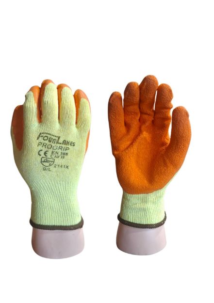 Picture of Orange Progrip Glove  (**Sold As Singles)  (Qtys:  Pkt 12 Carton 120)