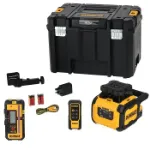Picture of Dewalt DCLE15211R-GB USB-C Li-ion Self Levelling Rotary Laser Level Red Line Dual Slope In T-stak Box
