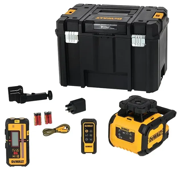 Picture of Dewalt DCLE15211R-GB USB-C Li-ion Self Levelling Rotary Laser Level Red Line Dual Slope In T-stak Box