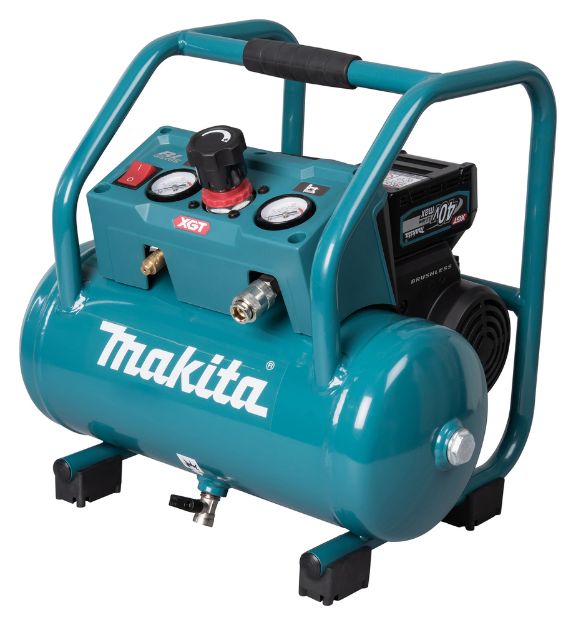 Picture of Makita AC001GZ 40v XGT Brushless Air Compressor 7.6Ltr Max Pressure:0-134psi Quiet Series 68db 10.1kg Bare Unit