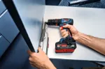 Picture of Bosch EXSR18V-90FC EXPERT 65nm Flexichuck Drill Driver 0-2100rpm 0.49kg Bare Unit w/ x3 Chucks (GFA 18-M, GFA 18-W, GFA 18-E) In L-Boxx 06019R2003