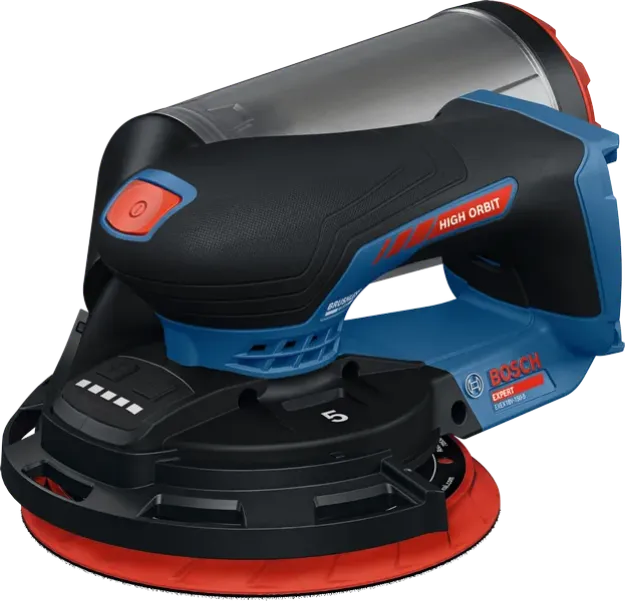 Picture of Bosch EXEX18V-150-5 18v EXPERT 6" 150mm Random Orbit Sander 5mm Orbit 5000-10000rpm 1.2kg Bare Unit In Cardboard Box 0601372904