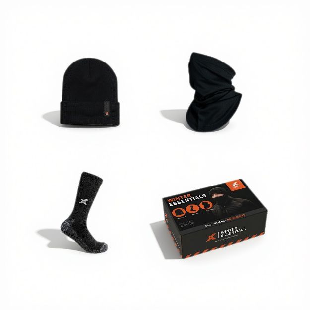 Picture of XPERT XP42 WINTER ESSENTIALS SET C/W SOCKS, HAT AND SNOOD BLACK ONE SIZE
