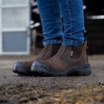 Picture of Xpert XPP2450 Gift Bundle Pro Drover Junior Non-Safety Dealer Boot Brown c/w Beanie and Torch