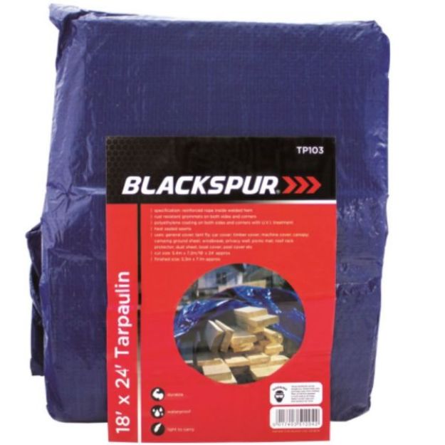 Picture of Blackspur TP103 5.4Mx7.2M Tarpaulin     