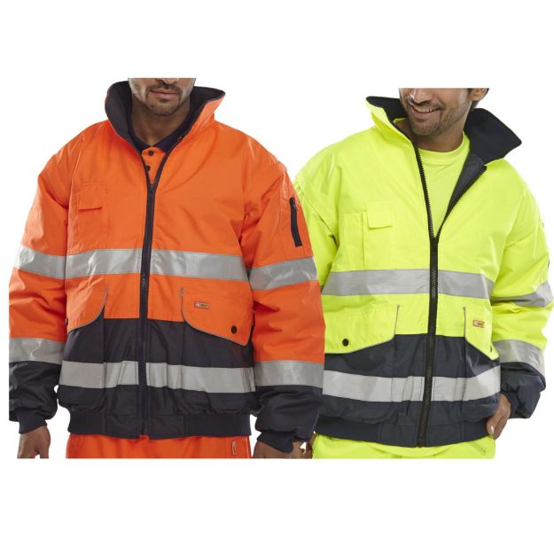 Picture of BSEEN EUROPA HIVIS BOMBER  W/ ZIP OFF SLEEVES & LINING    