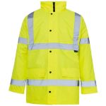 Picture of  HI-VIS 2-BAND HJ03 BLACK KNIGHT PVC PADDED JACKET   