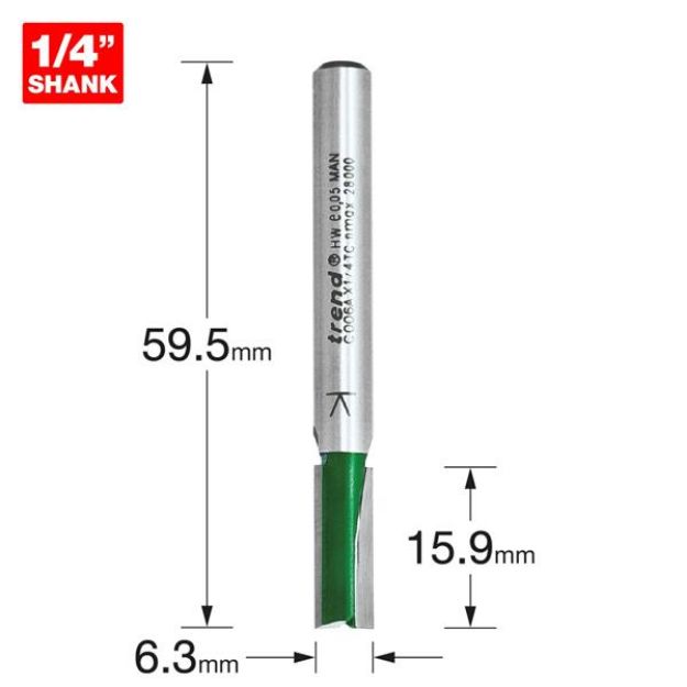 Picture of Trend Two Flute Cutter 6.3mm diameter