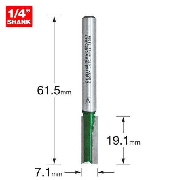 Picture of Trend Two Flute Cutter 7.1mm diameter