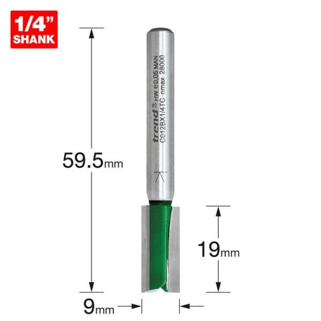 Picture of Trend Two Flute Cutter 7.9mm diameter