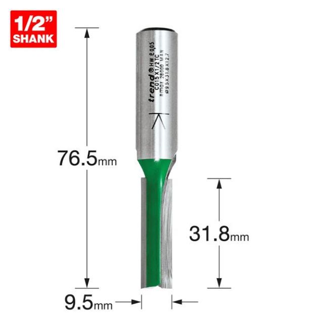 Picture of Trend Two Flute Cutter 9.5mm diameter