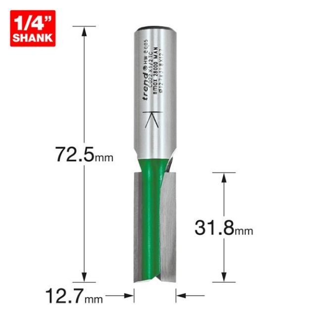 Picture of Trend Two Flute Cutter 12.7mm diameter